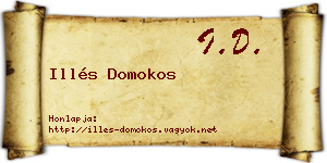 Illés Domokos névjegykártya